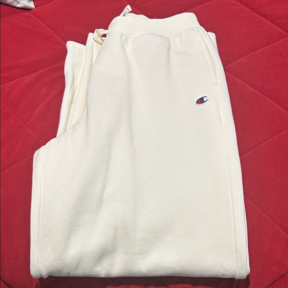 Champion Women's Cream Cozy Fleece Joggers